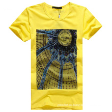 Precio de fábrica directa Prodcuce Silk Printing T-Shirt